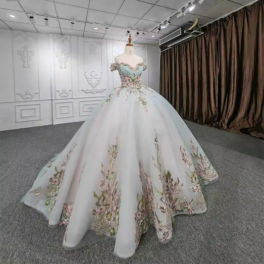 custom made luxury high end evening dress ball gown 