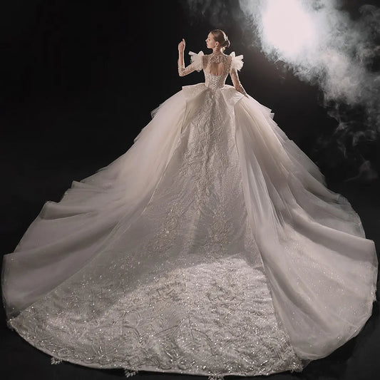 wedding dress luxury dress bridal high-end dress 