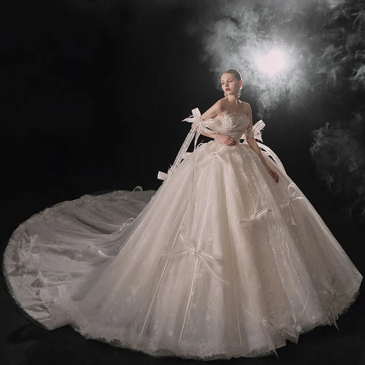 wedding dress luxury dress bridal high-end dress 